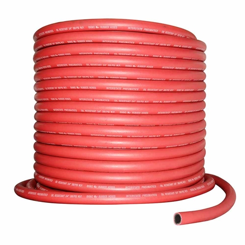 3/4" x 400 ft Jack Hammer Red Rubber Hose WP 300 PSI (HJ19-400E)