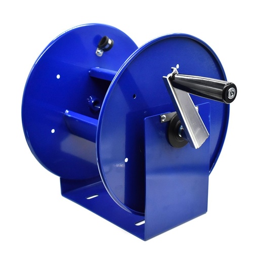 Manual Hose Reel Blue Powder Coated Steel - For 100ft X 3/8" Hose (Hose Not Included)
