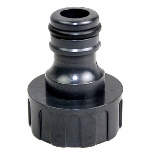 Garden Hose Plug, 3/4-11.5 NH Female, Black Plastic