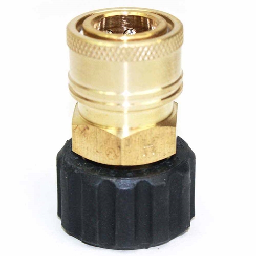 M22 Female x 3/8" Quick Connect Coupler 4500 PSI - Brass
