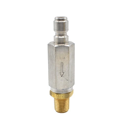 High Pressure Water  Filter -1/4" QC Plug x 1/4" MNPT,5000 psi  