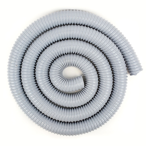 1 1/4" x 10' Vac-U-Flex Grey Dust Hose - Hi Tech Duravent (415-7154)