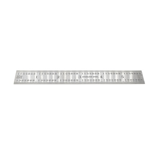 6-Inch Precision 4R Rigid  Stainless Steel Ruler