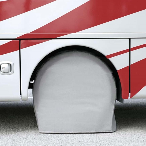 White Tire Cover (2 pcs/set) Including fixing bondage - Size 36-39 Inch