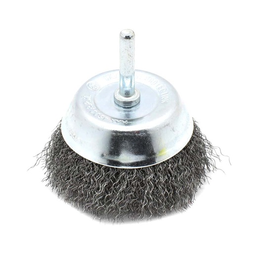 2-Inch Wire Cup Brush 1/4-Inch Shank - Fine Crimped Wire 4500 RPM