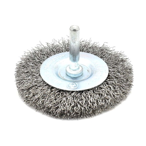 4-Inch Wire Wheel 1/4-Inch Shank - Coarse Crimped Wire 4500 RPM