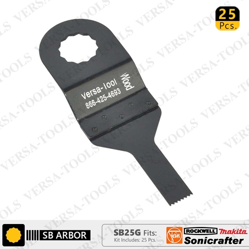 10mm Stainless Steel Saw Blade  Fits  Fein Multimaster, Rockwell, Sonicrafter, Makita   / 25 PK