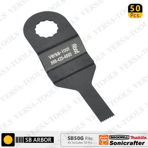 10mm Stainless Steel Saw Blade  Fits  Fein Multimaster, Rockwell, Sonicrafter, Makita / 50 PK