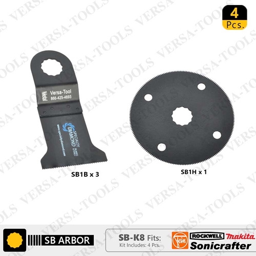 4 PC  Oscillating Saw Blade Set for Sonicrafter      (SB3B1H)