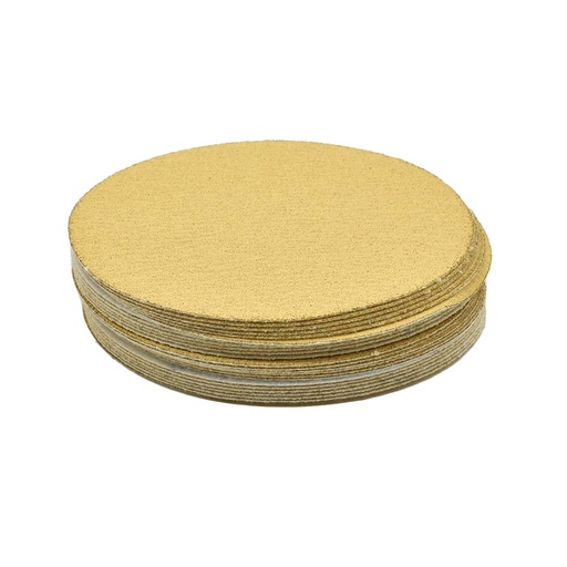 80 Grit 5" Diameter No-Hole H&L Sanding Paper - 25/Pack (Ceramic Aluminum Oxide)
