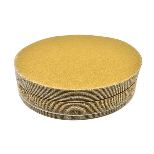 150 Grit 5" Diameter No-Hole H&L Sanding Paper - 25/Pack (Ceramic Aluminum Oxide)