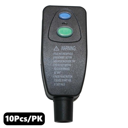 (TMT Only) GFCI Plug Standard 15 Amp Nema 5-15P - 10pk