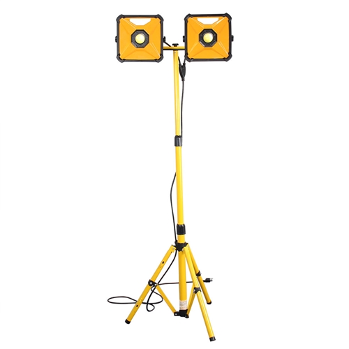 50W 2-LED floodlight with stands (AC 100-240V; 50/60HZ, 4200Lm*2, 3000-6500K